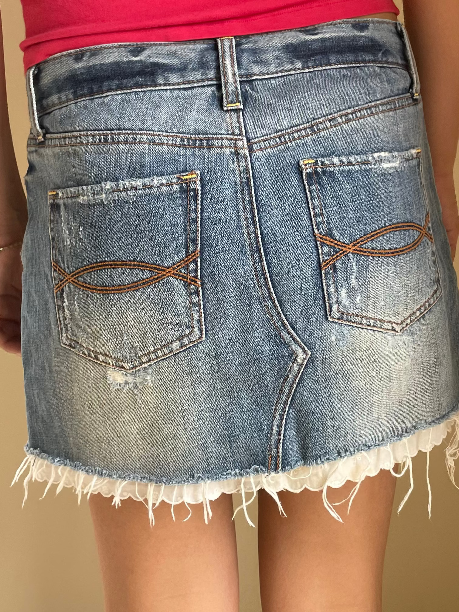 Vintage 2000's Abercrombie & Fitch denim skirt